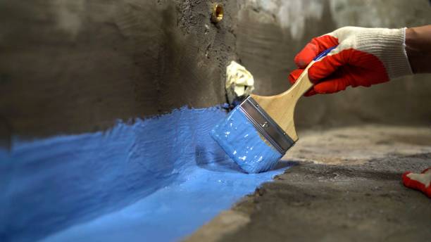 Commercial Waterproofing project at a Victor, NY business property by SJ Waterproofing Pros